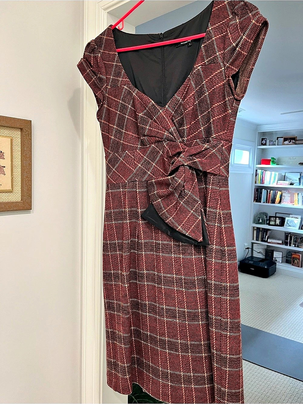 Nanette Lepore Plaid Midi Dress Size 4